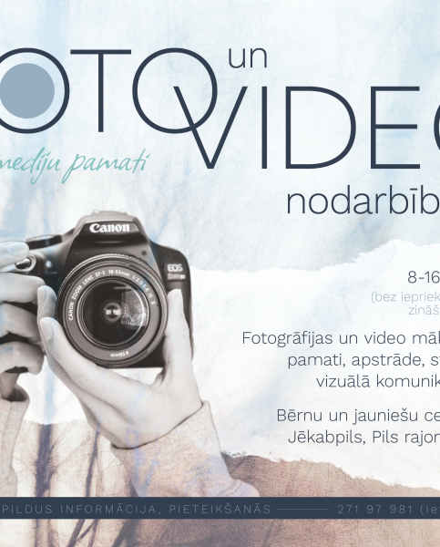 Jaunums! Foto un video mākslas pulciņš!