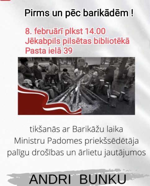 Atmiņu stāstījums, jautājumi un atbildes par piedzīvoto 1991.gada janvāra barikādēs.