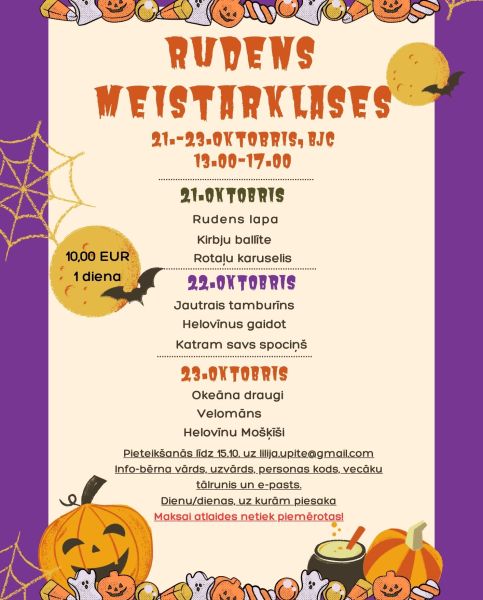 Rudens meistarklases!