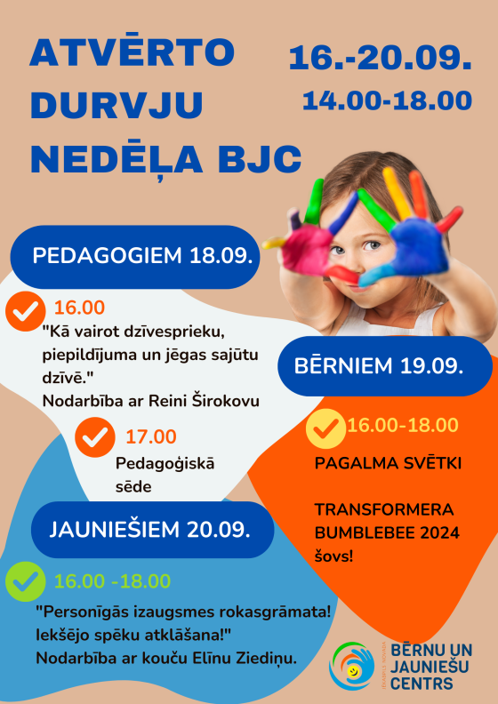 Atvērto durvju nedēļa Jēkabpils novada BJC!